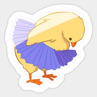 Skirt chicken Sticker